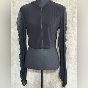 PrettyLittleThing Black Zip-Up Jacket and pants